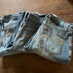 Lot of 3 Cinch Mens Jeans- White Label- 33/38